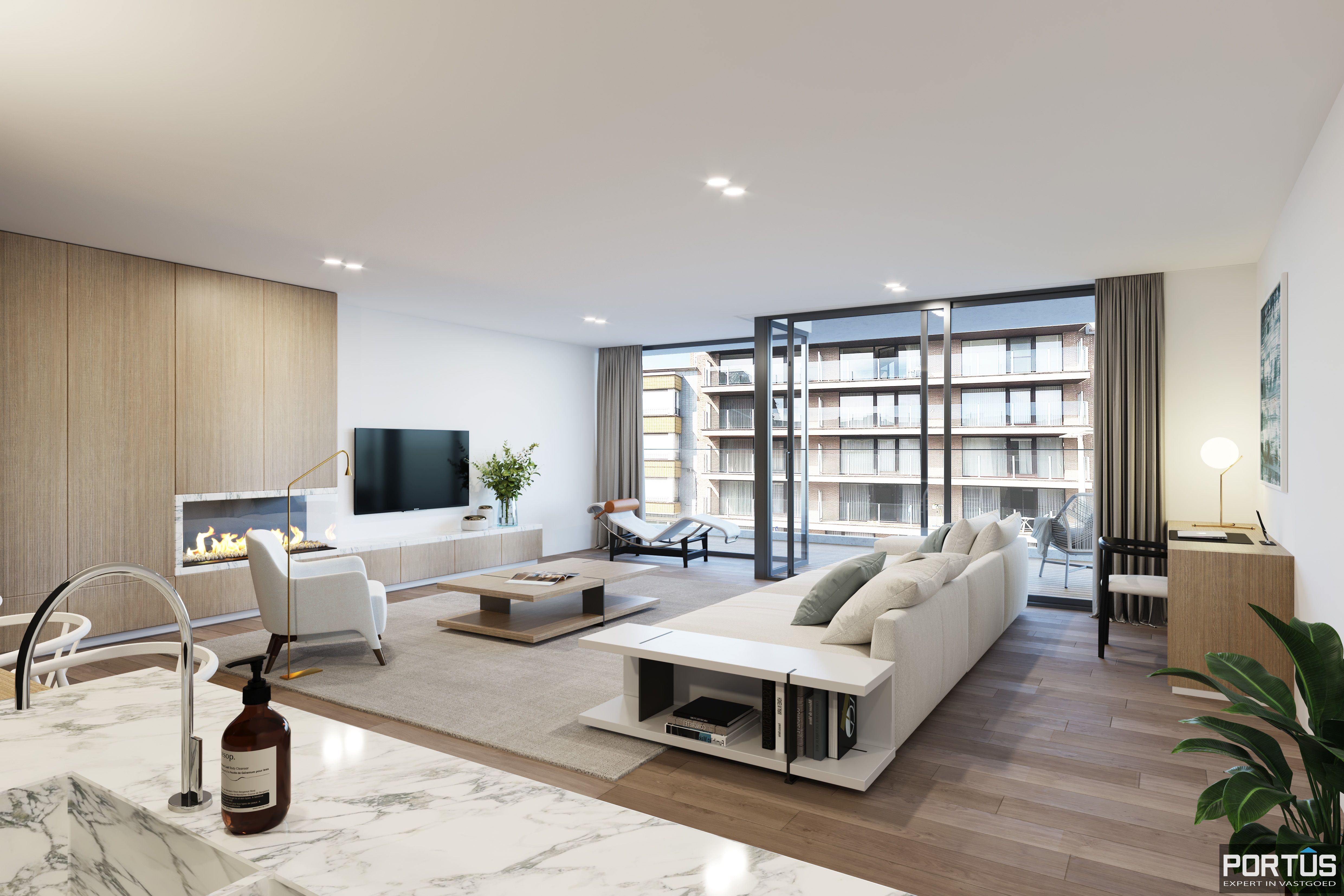 Appartement met 2 slaapkamers te koop in nieuwbouwresidentie Lectus IX te Nieuwpoort