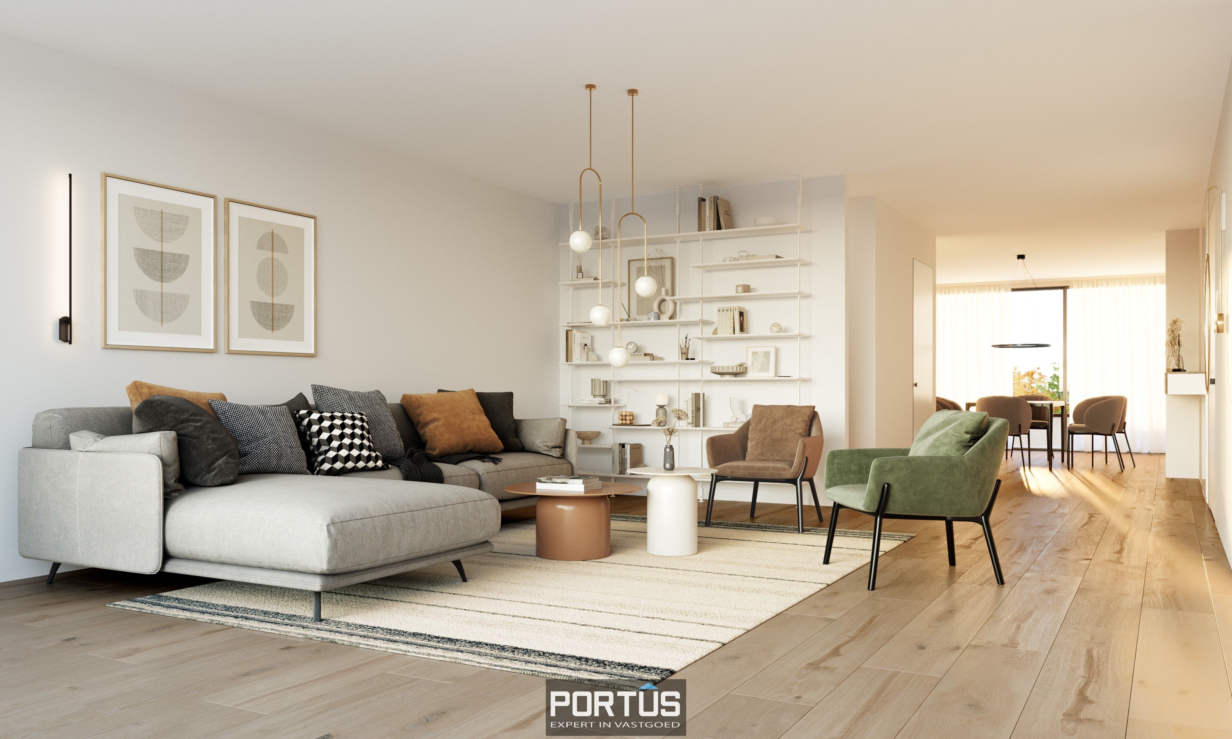 Nieuwbouwappartement te koop met 2 slaapkamers in Residentie Portanic te Nieuwpoort