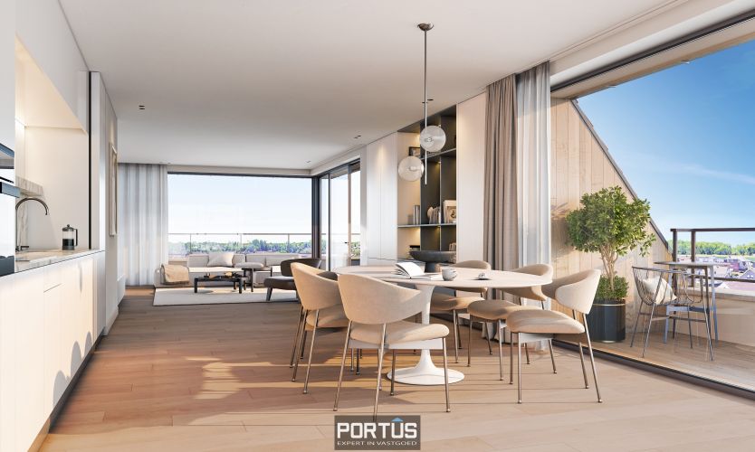 Instapklaar nieuwbouwappartement te koop met 3 slaapkamer in Residentie Portanic te Nieuwpoort 21820